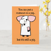 ハロウィンおもしろいなカード カード (黄色い花)