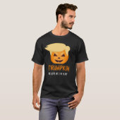ハロウィンおもしろいなTrumpkinのTシャツ Tシャツ (正面フル)