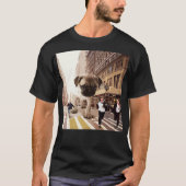 ハロウィンおもしろいに愛犬家のためのPUGZILLA Pug Tシャツ (正面)