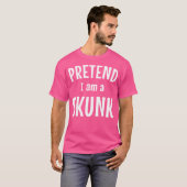 ハロウィンおもしろいのスカンク簡単アイディア Tシャツ (正面フル)