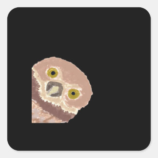 ハロウィンおもしろいのペエカボデザイン スクエアシール