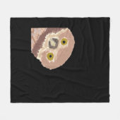 ハロウィンおもしろいのペエカボデザイン フリースブランケット (正面(横))