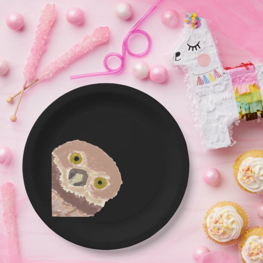 ハロウィンおもしろいのペエカボデザイン ペーパープレート (パーティー)