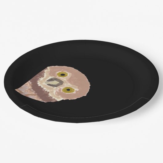 ハロウィンおもしろいのペエカボデザイン ペーパープレート (アングル)