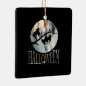 ハロウィンおもしろいキャットハロウィン誕生日 セラミックオーナメント (右)