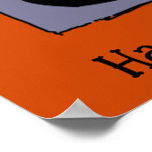 ハロウィンおもしろいキュートお洒落31 Octoberフレーム ポスター (角)