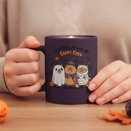 ハロウィンおもしろいケッピクルーデザインと名前 コーヒーマグカップ