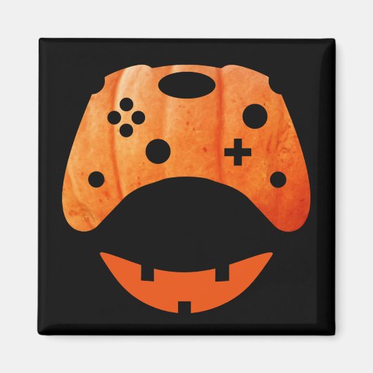 ハロウィンおもしろいゲーマー マグネット (正面)