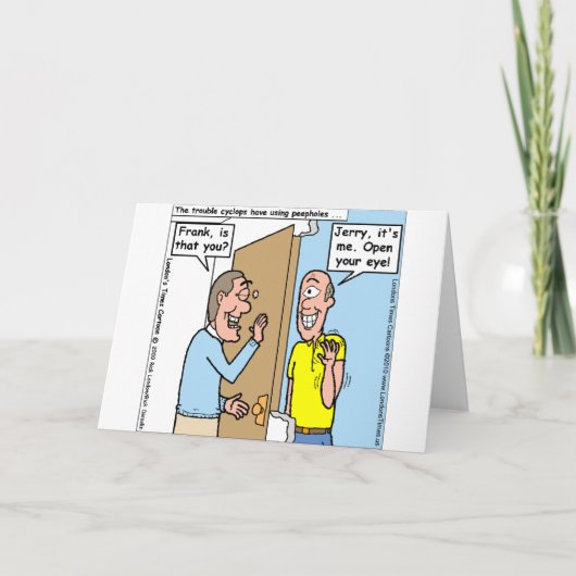 ハロウィンおもしろいシクロプスティースマグカード&ギフト カード (正面)