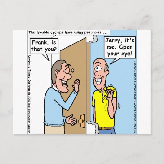 ハロウィンおもしろいシクロプスティースマグカード&ギフト ポストカード (正面)