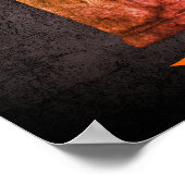 ハロウィンおもしろいスケルトンパーソナライズされた墓石 ポスター (角)