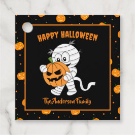 ハロウィンおもしろいパンプキンパーティー付きミイラ歩く フェイバータグ