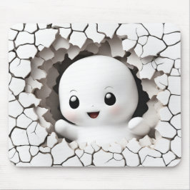 ハロウィンおもしろいピーク幽霊マウスパッド マウスパッド