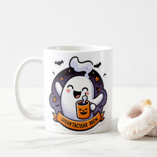 ハロウィンおもしろいプンマグのかわいいブー コーヒーマグカップ