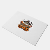 ハロウィンおもしろい不気味猫 ドアマット (アングル)