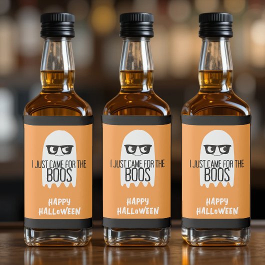 ハロウィンおもしろい幽霊プン私はボ来ースのためだけに リキュールボトルラベル