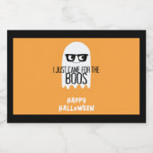 ハロウィンおもしろい幽霊プン私はボ来ースのためだけに リキュールボトルラベル (シングルラベル)