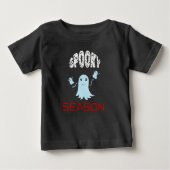 ハロウィンおもしろい幽霊 ベビーTシャツ (正面)