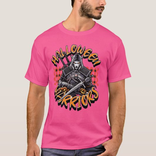 ハロウィンおもしろい戦士 Tシャツ (正面)