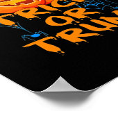 ハロウィンおもしろい用トランプキンデザイン ポスター (角)