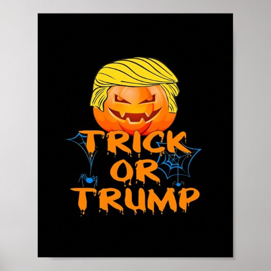 ハロウィンおもしろい用トランプキンデザイン ポスター (正面)