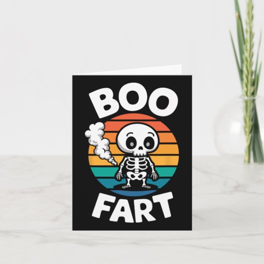 ハロウィンおもしろい用ファルト養殖スケルトン カード (正面)