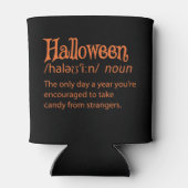 ハロウィンおもしろい辞書の定義 缶クーラー (裏面)