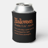 ハロウィンおもしろい辞書の定義 缶クーラー (缶裏面)