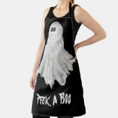 ハロウィンおもしろい過去スケッチエプロンの幽霊 エプロン (インサイチュ)