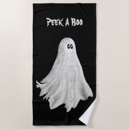 ハロウィンおもしろい過去スケッチビーチ幽霊 ビーチタオル