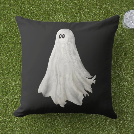 ハロウィンおもしろい過去幽霊スケッチ アウトドアクッション (芝生)