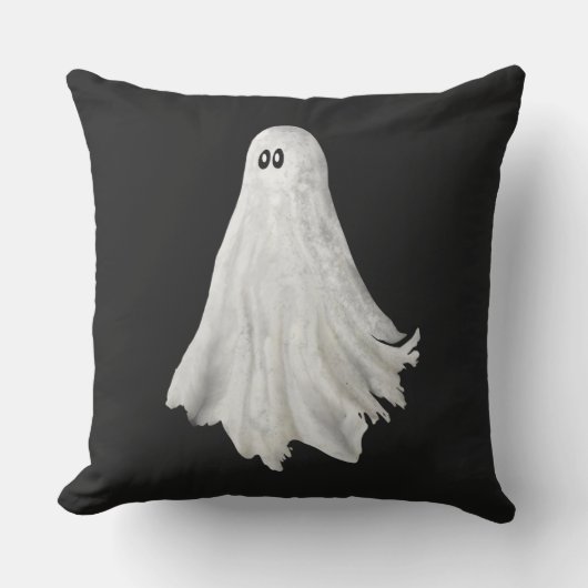 ハロウィンおもしろい過去幽霊スケッチ アウトドアクッション (正面)