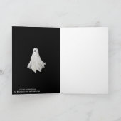 ハロウィンおもしろい過去幽霊スケッチ カード (内部)