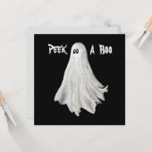 ハロウィンおもしろい過去幽霊スケッチ カード (正面/裏面インサイチュ)