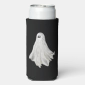 ハロウィンおもしろい過去幽霊スケッチ スリム缶クーラー (Seltzer裏面)