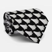 ハロウィンおもしろい過去幽霊スケッチ ネクタイ (ロール)