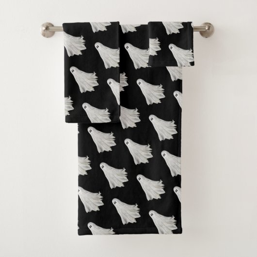 ハロウィンおもしろい過去幽霊スケッチ バスタオルセット (インサイチュ)