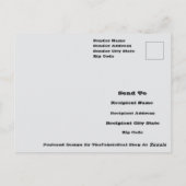 ハロウィンおもしろい過去幽霊スケッチ ポストカード (裏面)