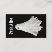 ハロウィンおもしろい過去幽霊スケッチ 名刺 (正面)