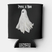 ハロウィンおもしろい過去幽霊スケッチ 缶クーラー (正面)