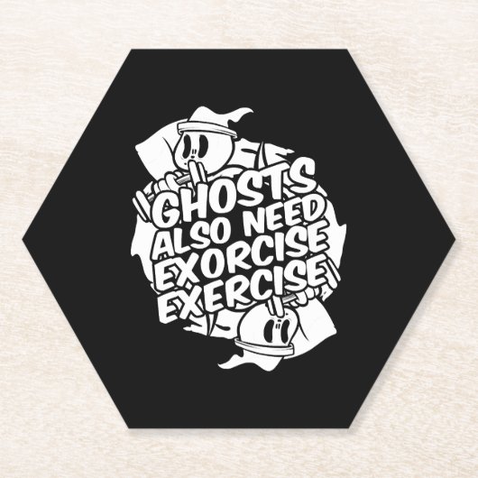 ハロウィンおもしろい ペーパーコースター (正面)