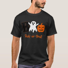 ハロウィンおもしろブー メンズTシャツ Tシャツ
