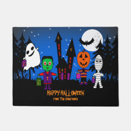 ハロウィンお化けにようこそ!玄関マット ドアマット