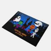 ハロウィンお化けにようこそ！玄関マット ドアマット (アングル)