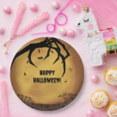 ハロウィンお化けの手 ペーパープレート (パーティー)