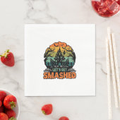 ハロウィンお化け屋敷の夕焼け Let's Get Smashed スタンダードランチョンナプキン (インサイチュ)