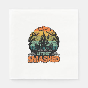 ハロウィンお化け屋敷の夕焼け Let's Get Smashed スタンダードランチョンナプキン