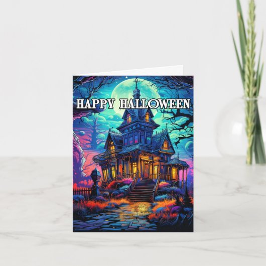ハロウィンお化け屋敷 カード (正面)