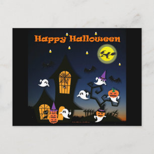 ハロウィンお化け屋敷 ポストカード