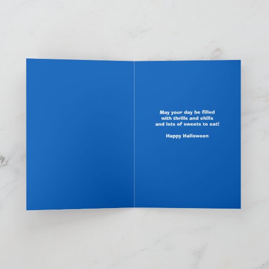 ハロウィンお孫さん 怖い墓地 ゴースト シーズンカード (内部)